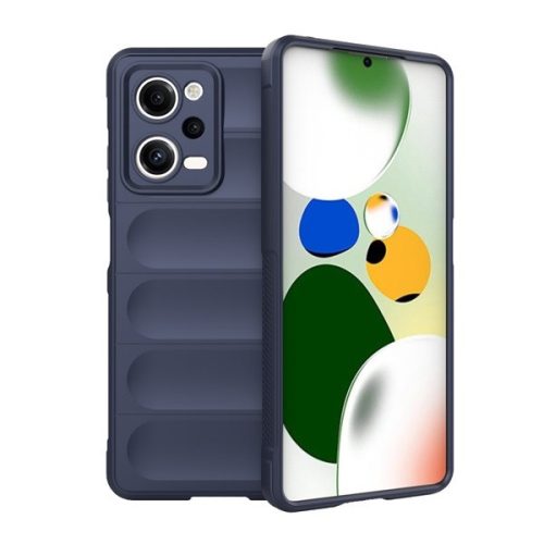 Xiaomi Redmi Note 12 Pro 5G / Poco X5 Pro 5G, Szilikon tok, közepesen ütésálló, 3D minta, sötétkék