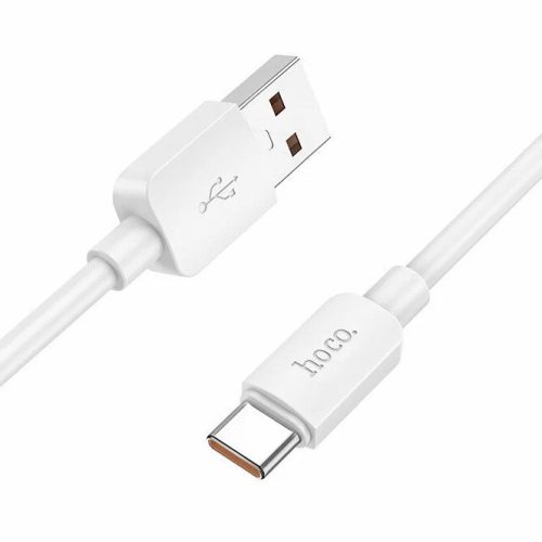 USB töltő- és adatkábel, USB Type-C, 100 cm, 6000mA, 100W, gyorstöltés, PD, QC, Hoco X96 Hyper, fehér