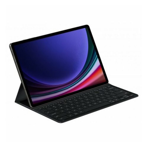 Samsung Galaxy Tab S9 Ultra 14.6 SM-X910 / X916B, Bluetooth billentyűzetes mappa tok, ultravékony, stand, érintőceruza tartó, Samsung Book Cover Slim, fekete, gyári