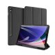 Samsung Galaxy Tab S9 FE (10.9) SM-X510 / X516B, mappa tok, Trifold, S Pen tartóval, Dux Ducis Domo, fekete