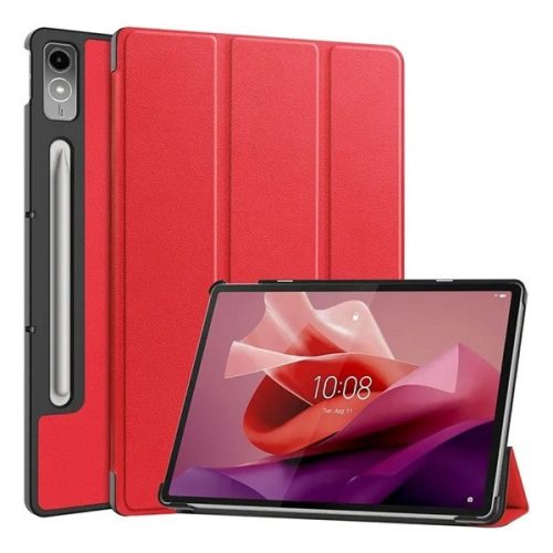 Lenovo Tab P12 (12.7) TB-370, mappa tok, Trifold, piros