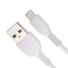 USB töltő- és adatkábel, Lightning, 100 cm, 2400 mA, törésgátlóval, Hoco X13 Easy, fehér