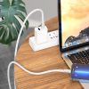 USB Type-C töltő- és adatkábel, Lightning, 100cm, 20W, gyorstöltés, PD, Hoco X85 Strength, fehér