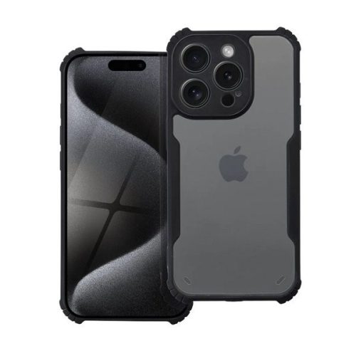 Xiaomi Redmi Note 13 Pro Plus 5G, Szilikon tok, közepesen ütésálló, légpárnás sarok, akril hátlap, Anti-Drop Case, átlátszó/fekete