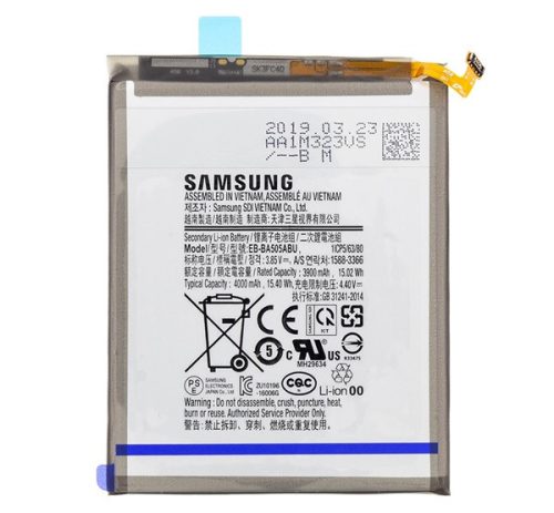 Samsung Galaxy A20 / A30 / A30s / A50 / A50s, Akkumulátor, 4000 mAh, Li-Ion, gyári