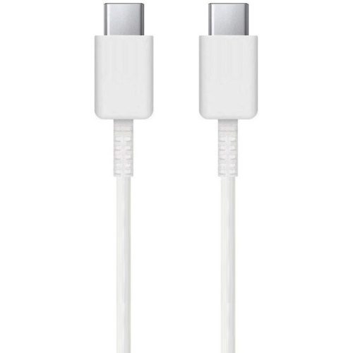 USB Type-C töltő- és adatkábel, USB Type-C, 100 cm, gyorstöltés, Samsung, fehér, gyári,