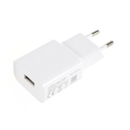 Hálózati töltő adapter, 18W, USB aljzat, gyorstöltés, Xiaomi, fehér, gyári