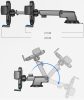 Autós tartó, univerzális, műszerfalra rögzíthető, tapadókorongos, 4 - 6.7"-os készülékekhez, 360°-ban forgatható, teleszkópos, állítható, dönthető, Joyroom JR-OK3, fekete