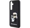 Karl Lagerfeld 3D Rubber Karl&Choupette Samsung Galaxy S24+ tok, fekete