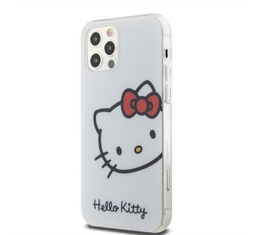 Hello Kitty IML Head Logo Apple Iphone 12/12 Pro hátlap tok, fehér