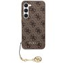 Guess 4G Charms Collection Samsung Galaxy A55 hátlap tok, barna