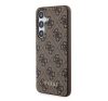 Guess 4G Metal Gold Logo Samsung Galaxy A35 hátlap tok, barna