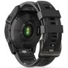 Garmin Fenix 5 / 6 / 6 Pro / 7, szilikon pótszíj, állítható, TP IconBand, fekete