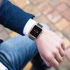 Apple Watch 4-6, SE, SE (2022) (38 / 40 mm) / Watch 7-9 (41 mm) / Watch 10 (42 mm), fém pótszíj, milánói stílus, TP MilaneseBand, fekete