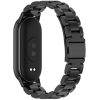 Xiaomi Mi Smart Band 8 / 9, fém pótszíj, TP Stainless, fekete