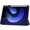 Xiaomi Pad 6 (11.0) / Pad 6 Pro (11.0), mappa tok, közepesen ütésálló, érintőceruza tartó, érintőceruza nélkül, Trifold, TP SC Pen Holder, fekete