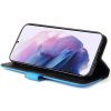 Samsung Galaxy A25 5G SM-A256B, Oldalra nyíló tok, stand, kártyatartóval, kézpánttal, Wooze Colour Wallet, kék