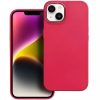 Samsung Galaxy A55 5G SM-A556B, Szilikon tok, közepesen ütésálló, fémhatású kamera keret, Frame Case, magenta