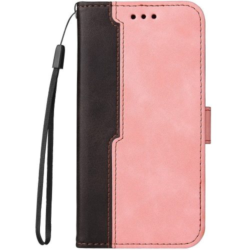 Xiaomi Redmi Note 13 4G, Oldalra nyíló tok, stand, kártyatartóval, kézpánttal, Wooze Colour Wallet, rózsaszín