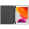 Samsung Galaxy Tab S9 FE (10.9) SM-X510 / X516B, mappa tok, érintőceruza tartó, érintőceruza nélkül, Trifold, Wooze Trifold Pencil Holder, sötétkék