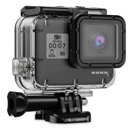 Sportkamera tok, GoPro Hero 5 - 7 sportkamerákhoz, vízálló, Tech-Protect GA200 WaterProof Case, átlátszó