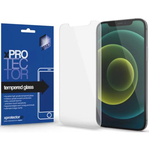 Apple iPhone XR / 11, Kijelzővédő fólia, ütésálló fólia (az íves részre NEM hajlik rá!), Tempered Glass (edzett üveg), 0.20, Xprotector, Clear