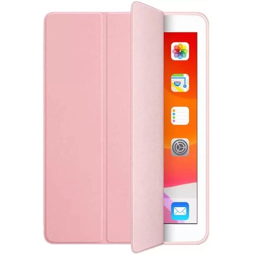 Apple iPad 10.9 (2022), mappa tok, kemény hátlapos, szilikon védőéllel, Smart Case, Xprotector Smart Book Flip, rózsaszín